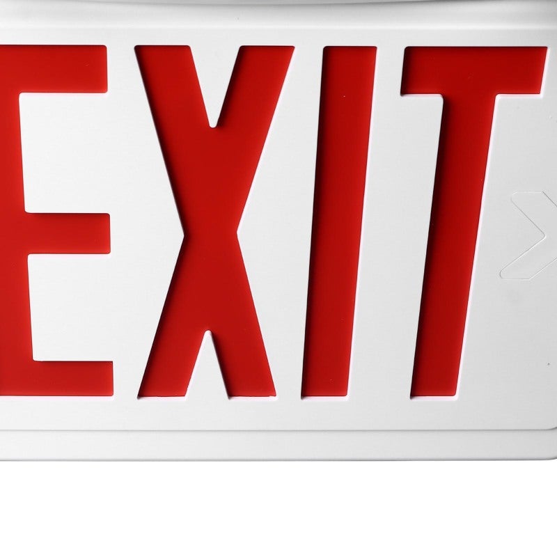 LED Exit Sign: 800mAh Built-In Battery High Visibility Dual Head Emergency Light - Compact ABS Material Easy Installation for Malls Hotels Hospitals Offices Supermarkets Factories - Image 5
