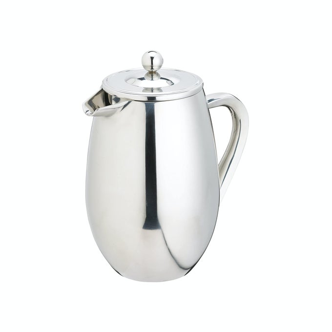 STAINLESS STEEL DOUBLE WALLED INSULATED CAFETIRE 3 CUP STAINLESS STEEL SILVER