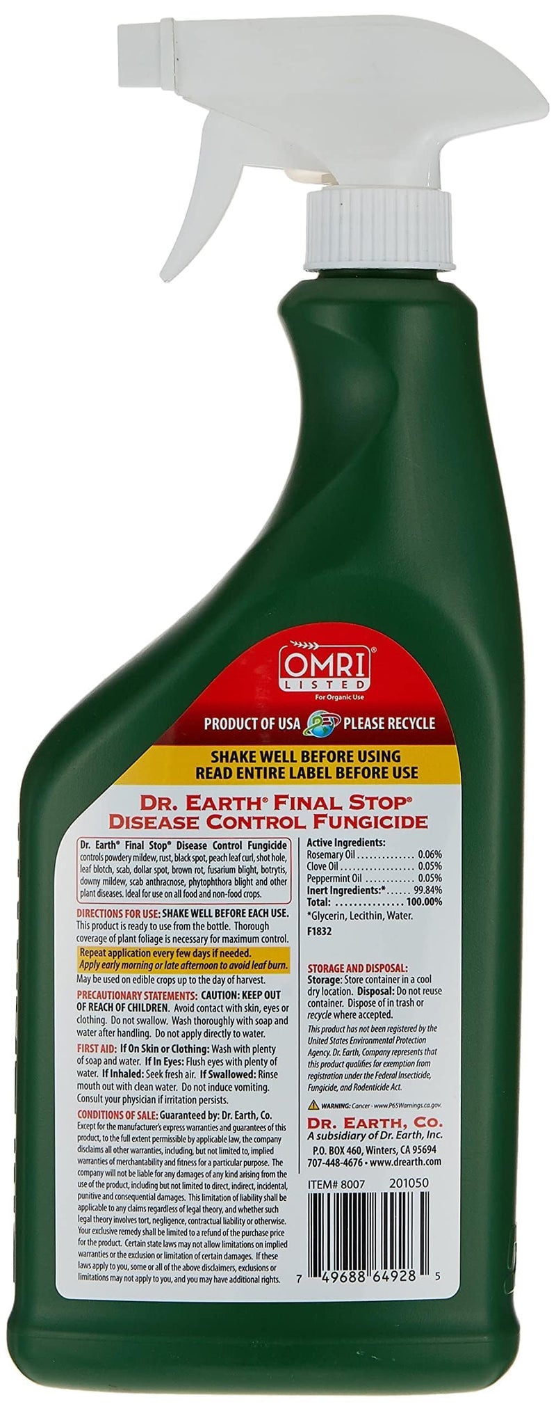 Dr. Earth Dr. Earth 8007 Ready to Use Disease Control Fungicide, 24-Ounce  - Image 2
