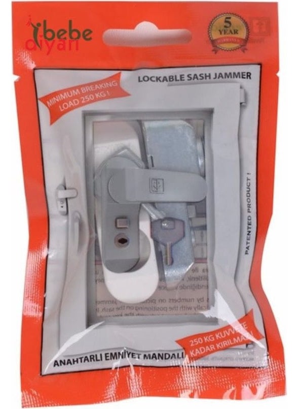 Agubugu Baby PVC Door, Window Child Safety Lock - Keyed - Brown  - Image 2