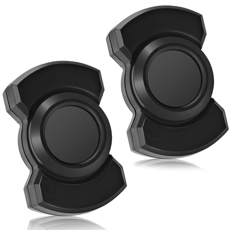 Chilvil 3in1 Fidget Spinner Toy for Adult Metal Slider Clicker Spinner Magnetic Easter Basket Stuffer for Adult Men Office Desk Toy Stress Anxiety Relief ADHD Magnet EDC Cool Gadget Gifts 2PC Black - Image 3