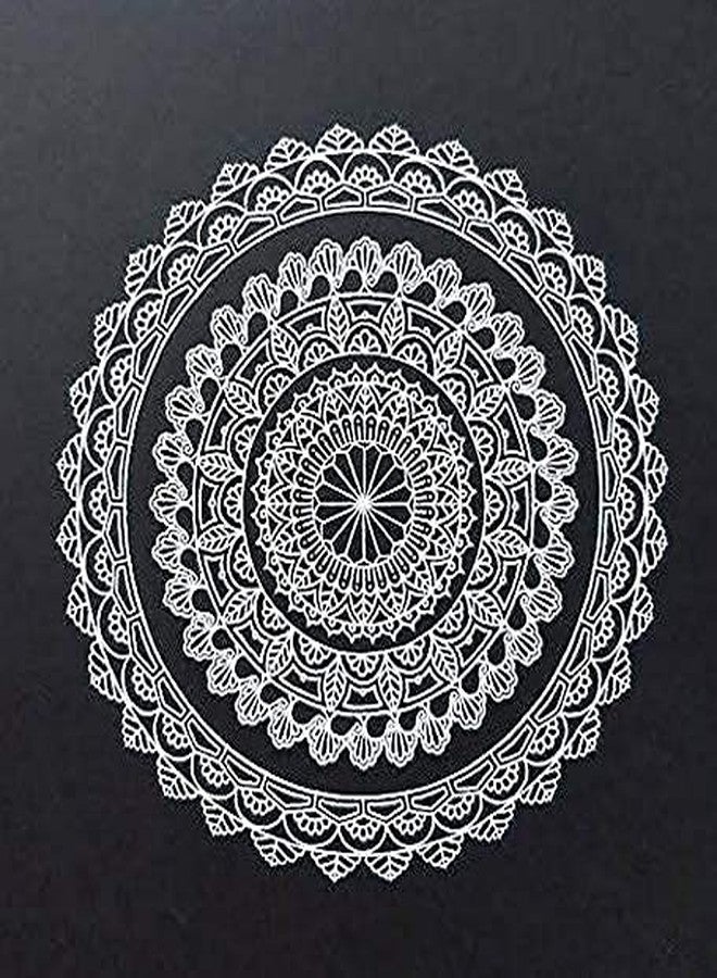 URBAN BOX White Gel Pens,Highlight Pen for Hand Paint Design & Highlight For Mandala Art, Black Paper & Doodling Illustration Deisgn Fine Point 0.8mm, Opaque White Archival Ink Pens (TC)(Pack Of 1) - Image 5