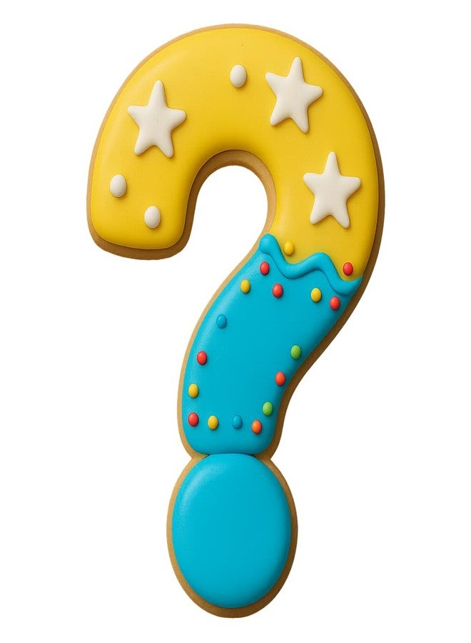 Mighty Gadget Question Mark Cookie Cutter - 4x2.59" Punctuation Shape for Mystery & Game Night Treats (Random Color) - Image 3