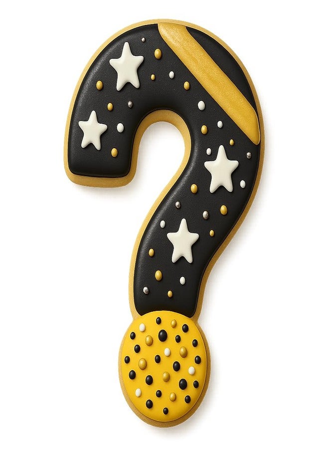 Mighty Gadget Question Mark Cookie Cutter - 4x2.59" Punctuation Shape for Mystery & Game Night Treats (Random Color) - Image 4