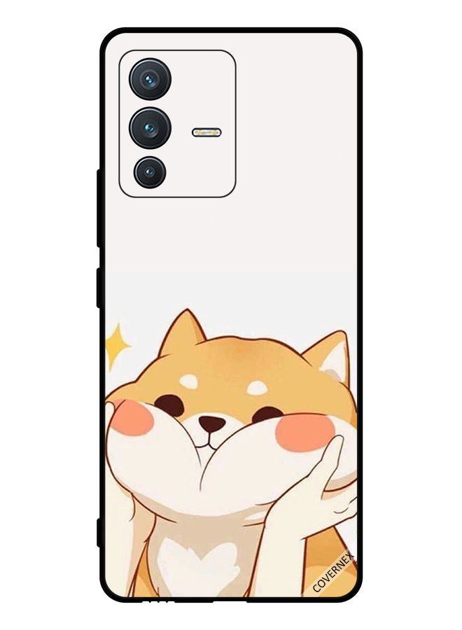 Covernex Protective Case Cover For vivo V23 5G Loving Cat While Holding From Checks - Image 1