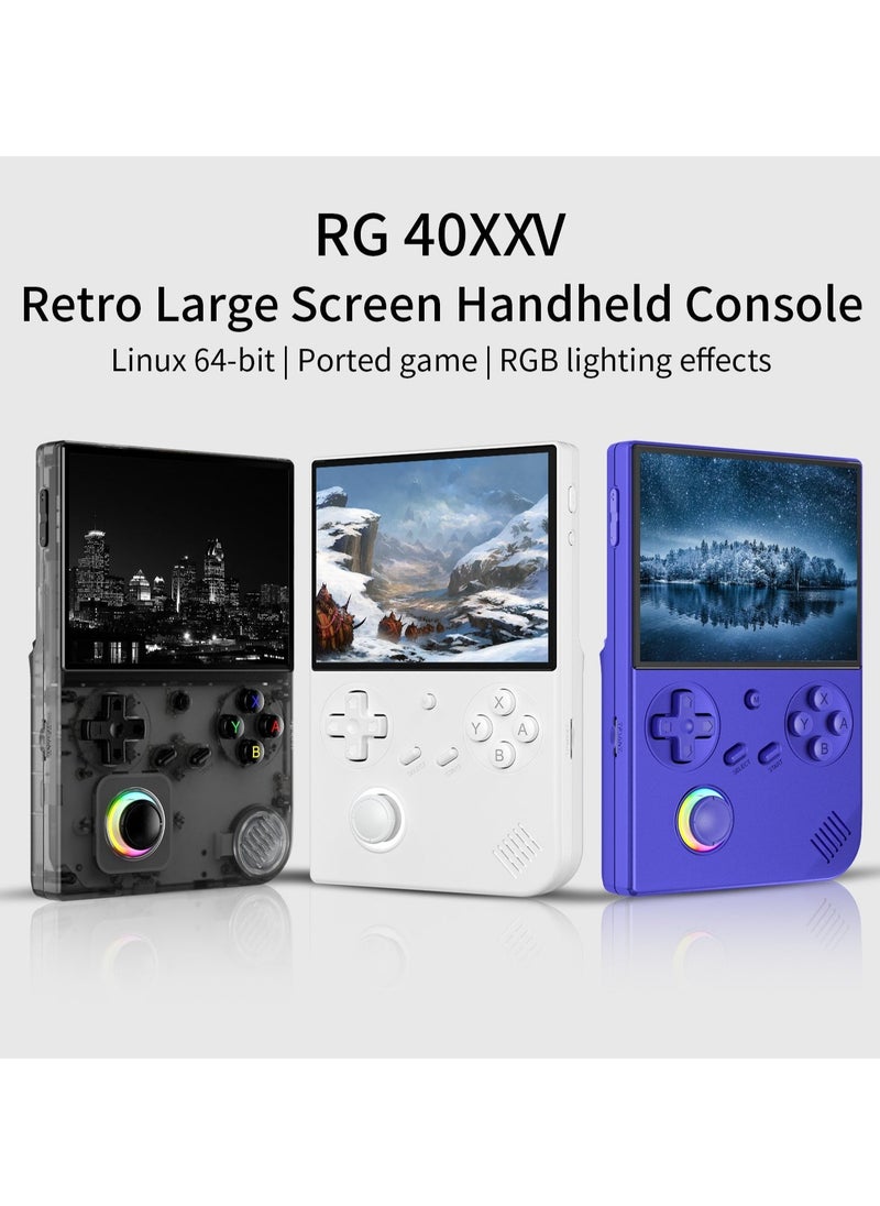 ANBERNIC  RG40XXV Handheld Game Console 4.0 Inch IPS TF Card With 10000+ Games 3200mAh 6+Hours Battery Support Wireless Network(128G Black)  - Image 3