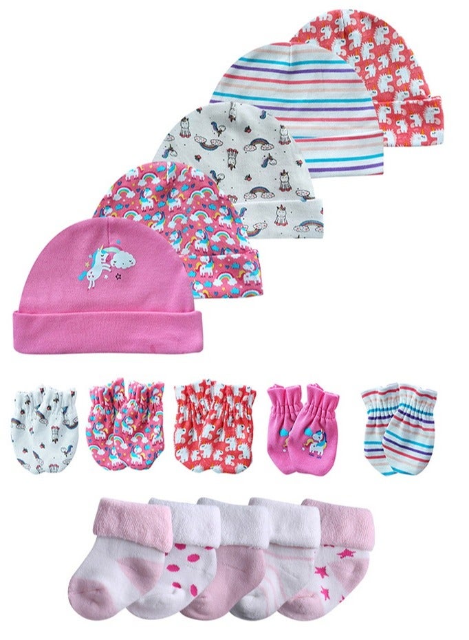 RedMapleTEK 24-Piece Set Of Newborn Baby Jumpsuit, Pants, Hat, Gloves, Socks - Image 4