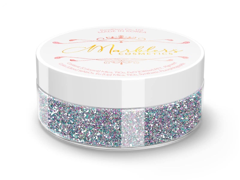 MARBLERS Holographic Face & Body Glitter [Holo Fairy Powder] 0.18oz (5g) | Chunky | Non-Toxic | Cruelty-Free | Festival, Rave & Party Makeup | Eye, Hair, Nail Polish, Eyeshadow | Nail Art | Gel Nail - Image 1