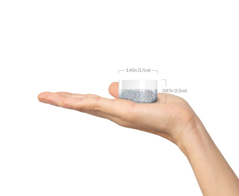 MARBLERS Holographic Face & Body Glitter [Holo Fairy Powder] 0.18oz (5g) | Chunky | Non-Toxic | Cruelty-Free | Festival, Rave & Party Makeup | Eye, Hair, Nail Polish, Eyeshadow | Nail Art | Gel Nail - Image 3