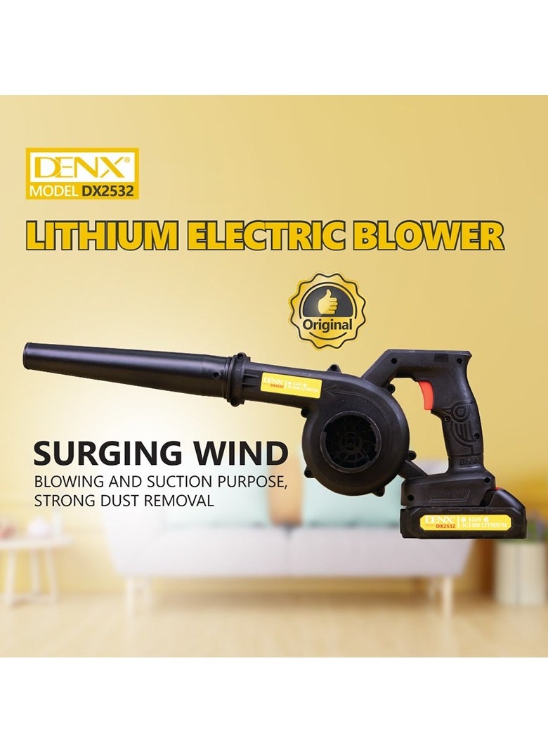 Denx - LITHIUM ELECTRIC BLOWER Cordless Handheld Blower for Dirt Removal, Cleaning and Dust Suction - Image 1