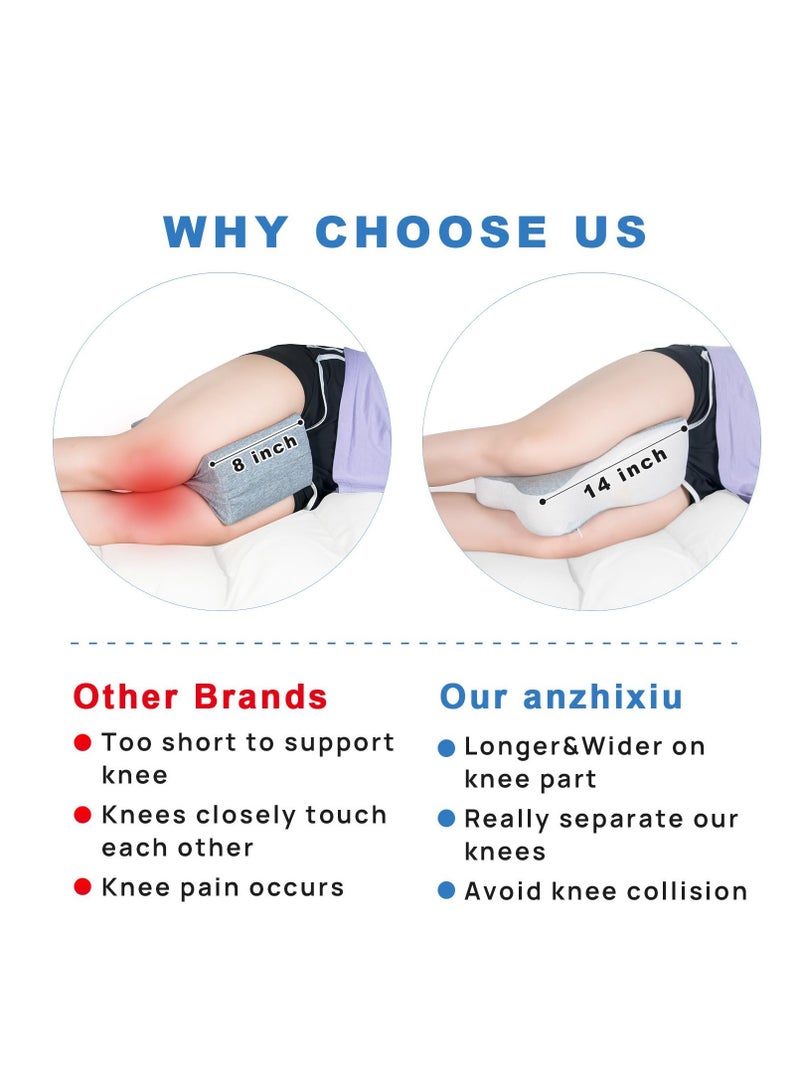 Excefore Semicircle Round Shape Leg Pillow Promotes Sleep, Knee Pillow Separates The Knees for Body Alignment - No Strap - Image 2