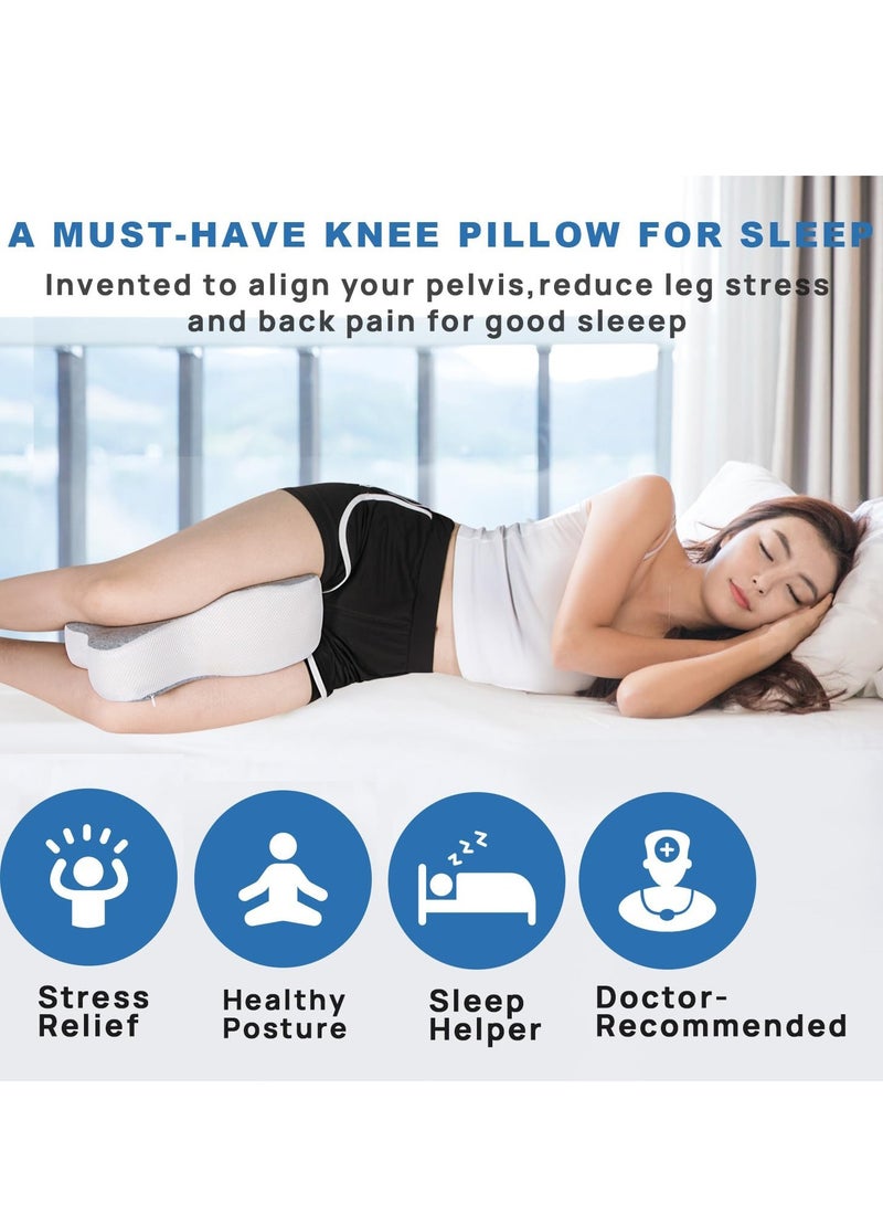 Excefore Semicircle Round Shape Leg Pillow Promotes Sleep, Knee Pillow Separates The Knees for Body Alignment - No Strap - Image 5