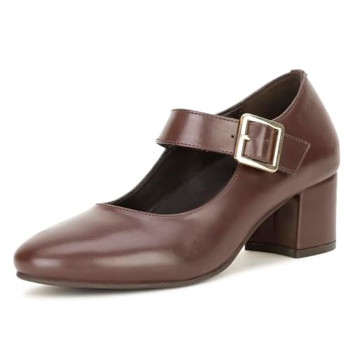Bata Women's SHALITA Pump E 23 Brown Heels - 4 UK (6514000) - Image 1