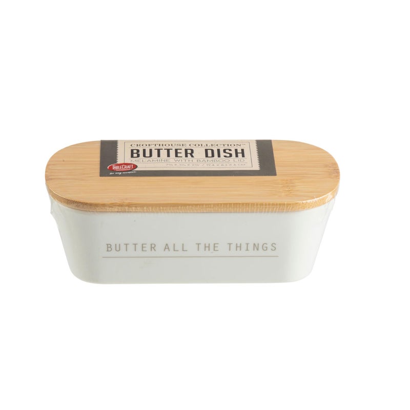 Tablecraft Butter Dish with Lid 775 x 325 x 25 Melamine