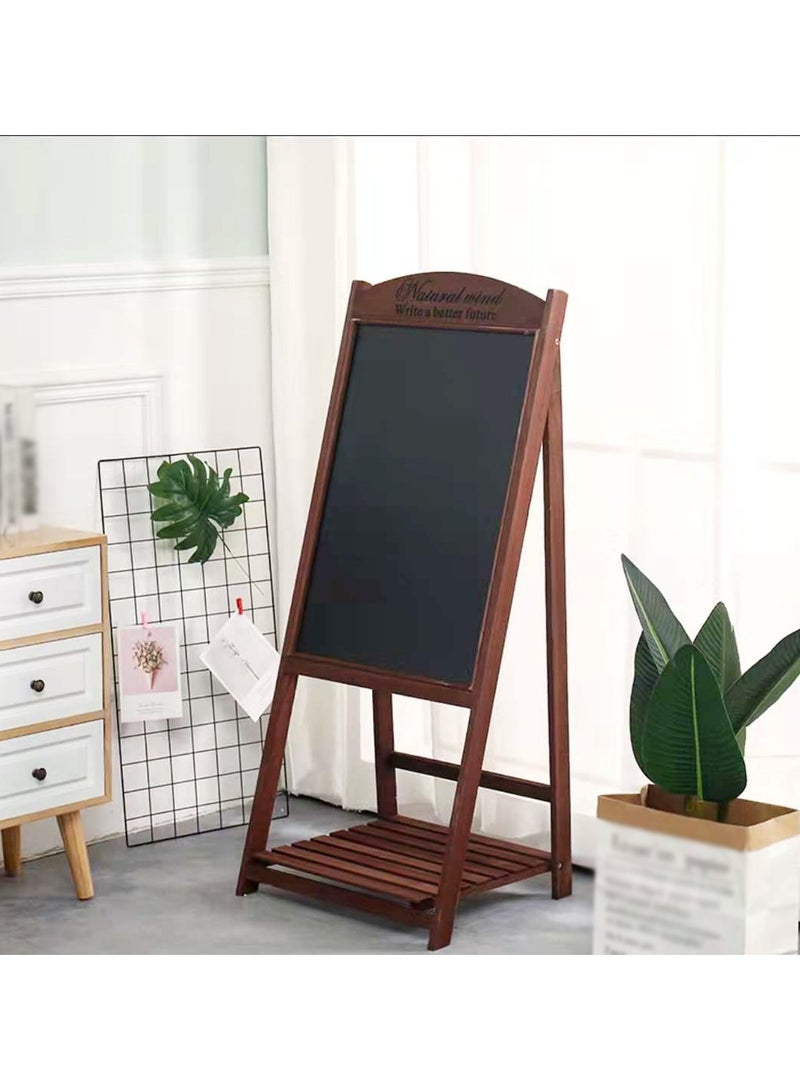 LINGWEI Wooden Writing Drawing Board With Stand Blackboard Hand Writing Boards Ideal For Restaurants Menu Wedding Party Arts & Crafts Drawing Greetings - Image 1