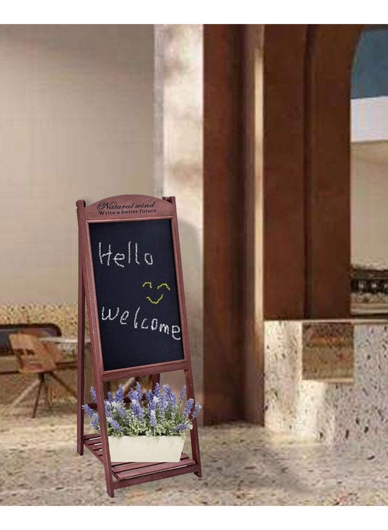 LINGWEI Wooden Writing Drawing Board With Stand Blackboard Hand Writing Boards Ideal For Restaurants Menu Wedding Party Arts & Crafts Drawing Greetings - Image 5