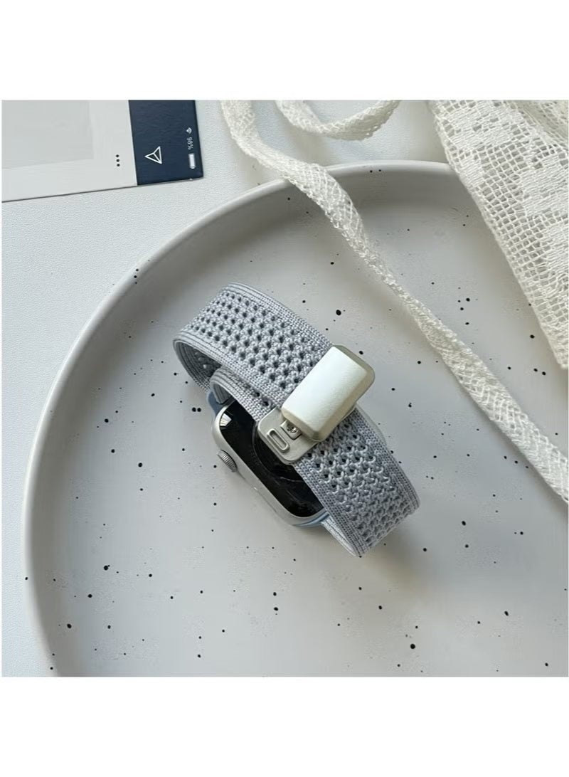 Breathable Sport Loop Compatible with Apple WatchBands42/44/45/46/49mm - Image 4