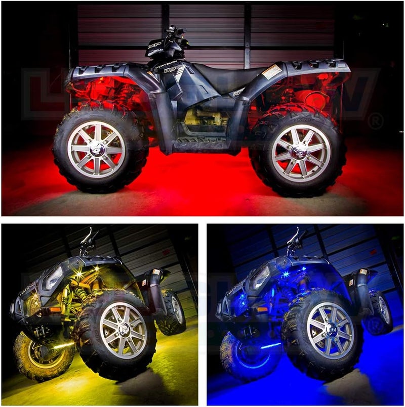 LEDGlow 6pc Advanced Million Color LED ATV UTV Quad 4x4 Accent Underlow Light Kit - Image 3