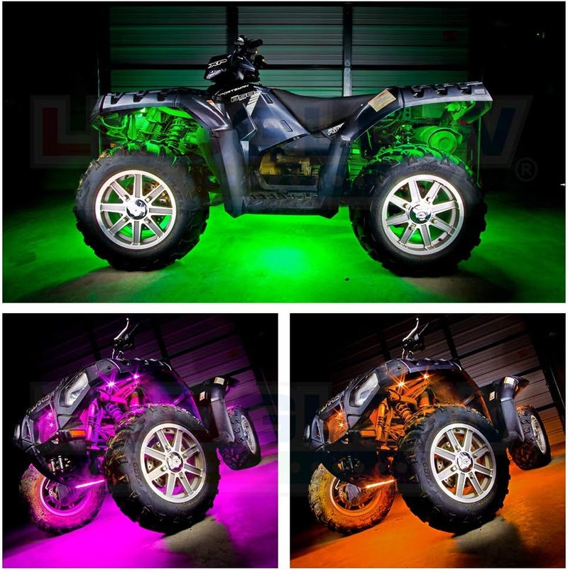 LEDGlow 6pc Advanced Million Color LED ATV UTV Quad 4x4 Accent Underlow Light Kit - Image 4