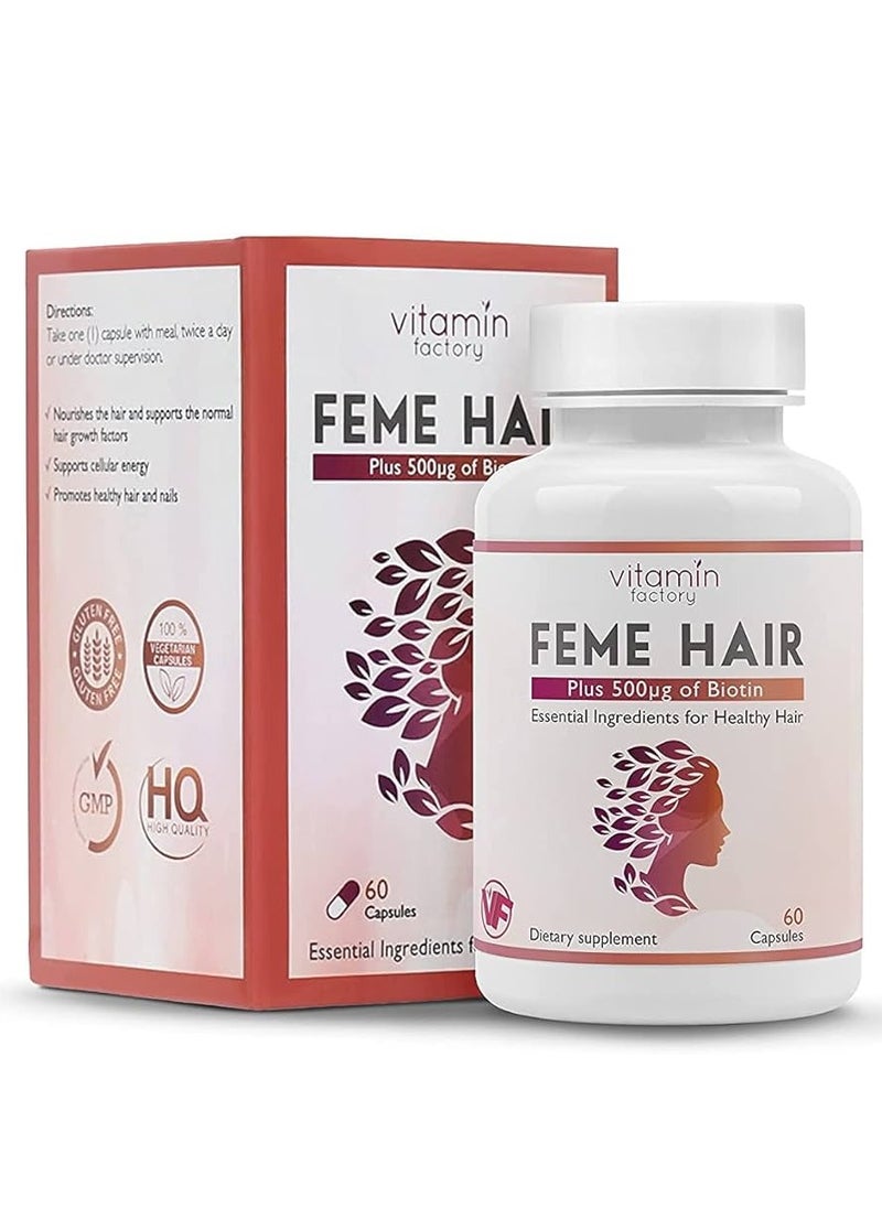 Vitamin Factory Feme Hair 60 Capsules 
