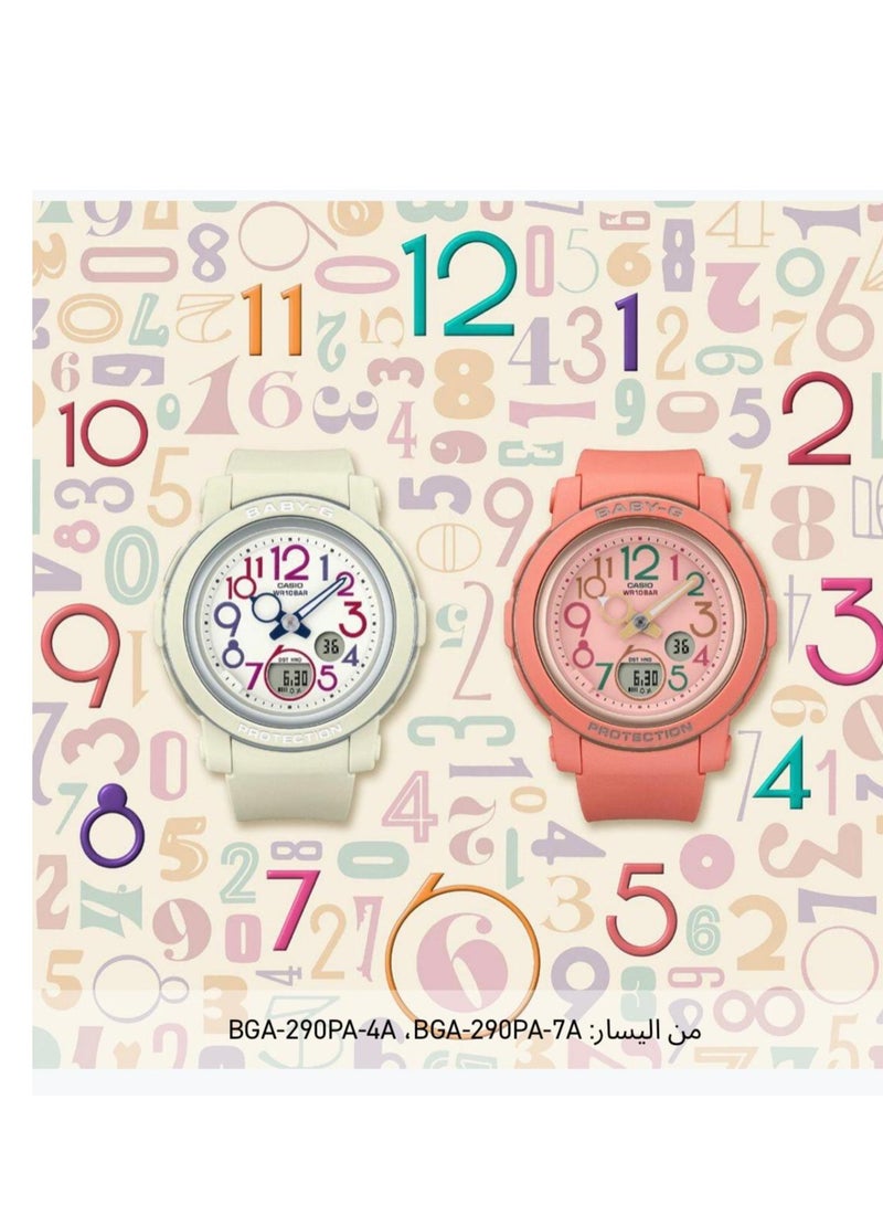 كاسيو ساعة نسائية BABY-G BGA-290PA-4ADR برتقالية - Image 5