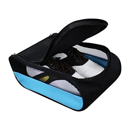 Scott Edward Portable Golf Shoe Bag Outdoor Travel Zippered WaterproofBreathable Carrier Bags for Men and Women - Image 1