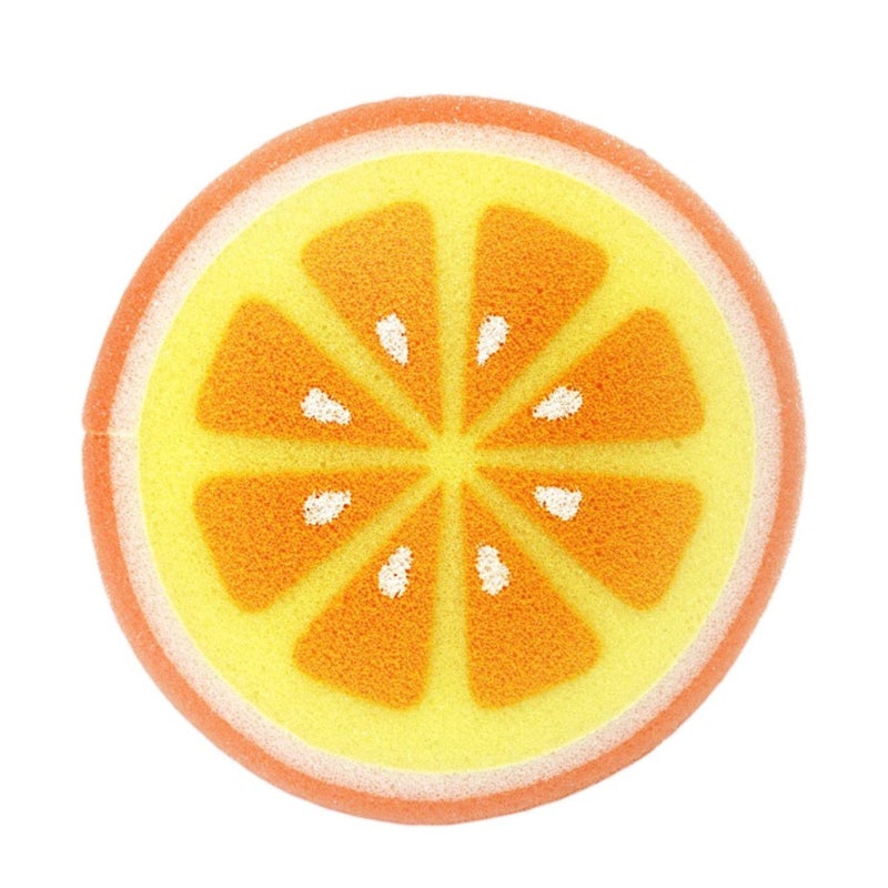 Candy Baby Bath Sponge Shape Orange BPA Free For Unisex Multicolor - Image 1
