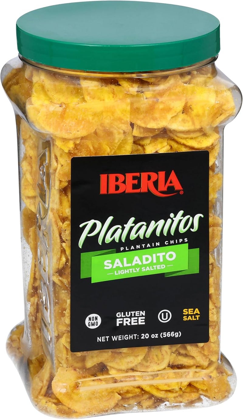 Iberia Saladito Lightly Salted Plantain Chips, 20 Oz - Gluten Free and Non-GMO Snack - Image 1