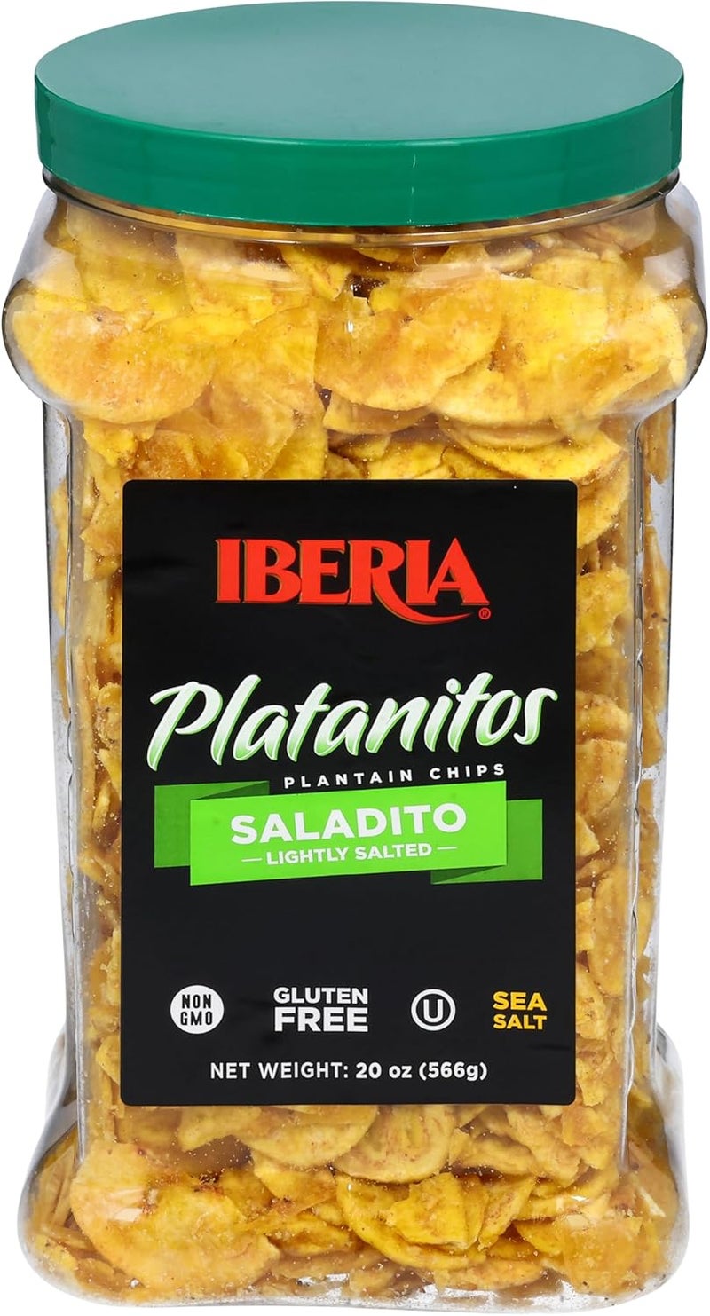 Iberia Saladito Lightly Salted Plantain Chips, 20 Oz - Gluten Free and Non-GMO Snack - Image 3