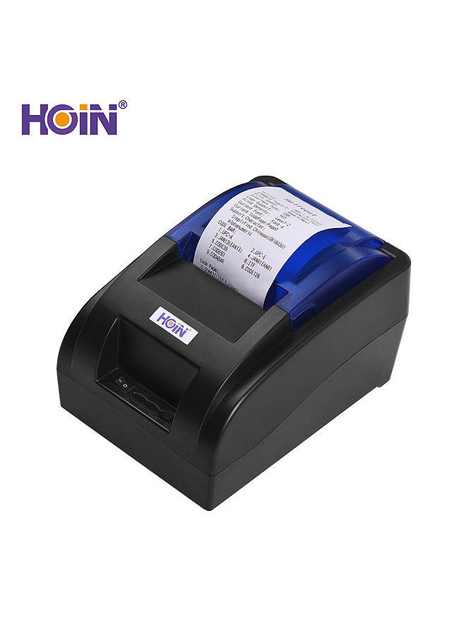 Generic HOIN USB Portable 58mm Thermal Receipt Printer Ticket Bill Wired Printing Support Cash Drawer Compatible with ESC/POS for Windows/Linux/Android Systems for Supermarket Store Business  - Image 3