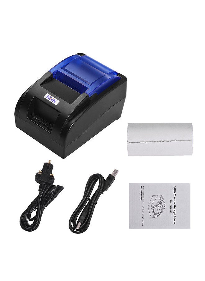 Generic - HOIN USB Portable 58mm Thermal Receipt Printer Ticket Bill Wired Printing Support Cash Drawer Compatible with ESC/POS for Windows/Linux/Android Systems for Supermarket Store Business - Image 1