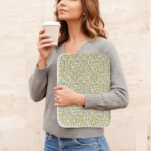 BBIQI Puffy Laptop Sleeve 13-15.6 Inch Cute Quilted Laptop Protective Case Padded Floral Computer Sleeve for MacBook (B-Yellow, 13 Inch) - Image 2