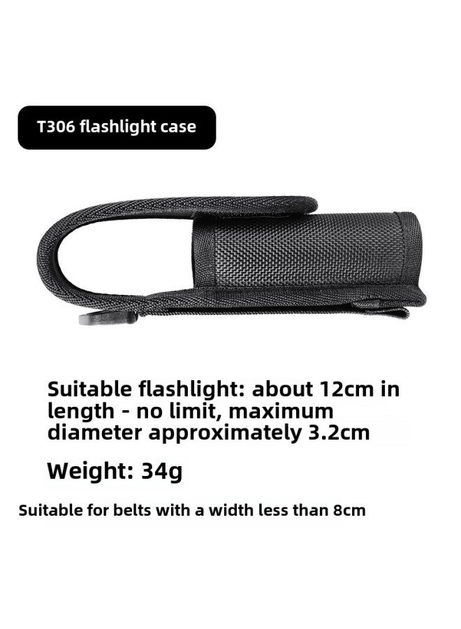 Generic Portable LED Flashlight Sleeve Storage Bag Protective Bag Waist Bag Cloth Cover Nylon Material Elastic Flashlight Sleeve Wholesale-Color:T306 - Image 1