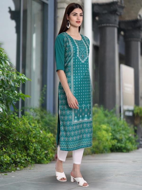 Tee Projekt Printed Crepe Kurti for Women ll Vibrant Colour Kurti (Pack of 6) - Image 5