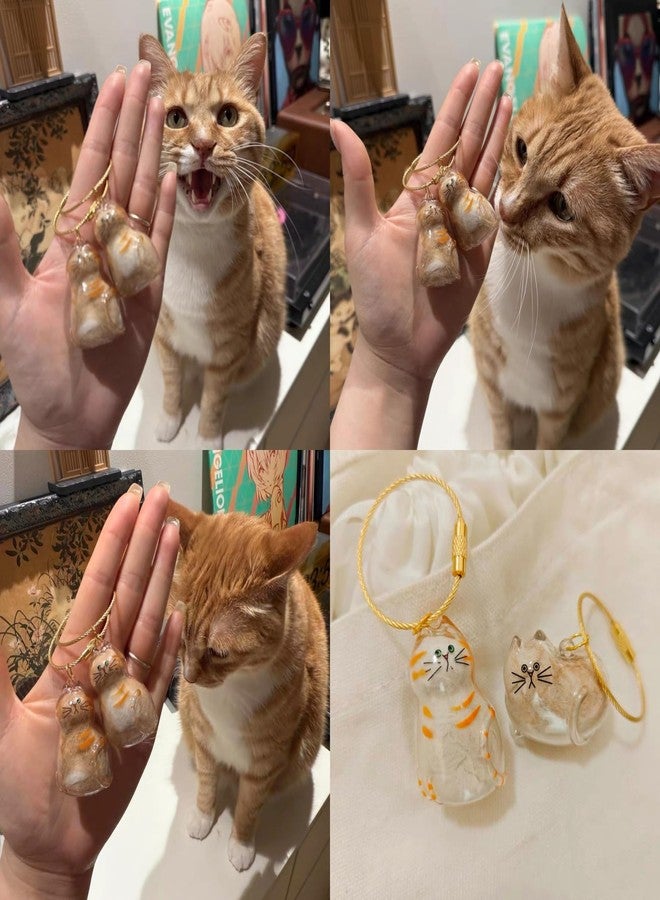 6Pcs Fur-Ever Loved Cat Hair Memorial Pendant, Cat Fur Keepsake Capsule Pendant, Cat Fur Keepsake Keychain, Pet Hair Storage Bottle, Cat Lover Collecting Gift - Image 4