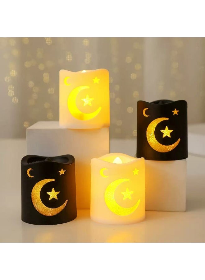 4PCS نجم وقمر الشمعدان مجموعة - Image 1