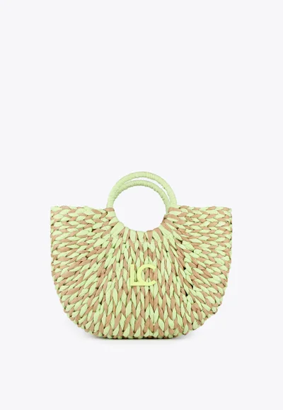 Lola Casademunt Two-tone semicircular basket