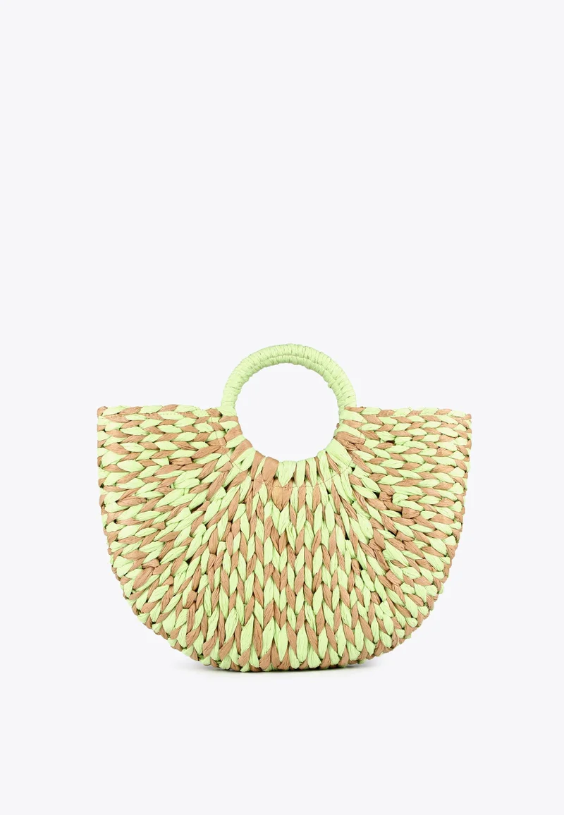 Lola Casademunt Two-tone semicircular basket