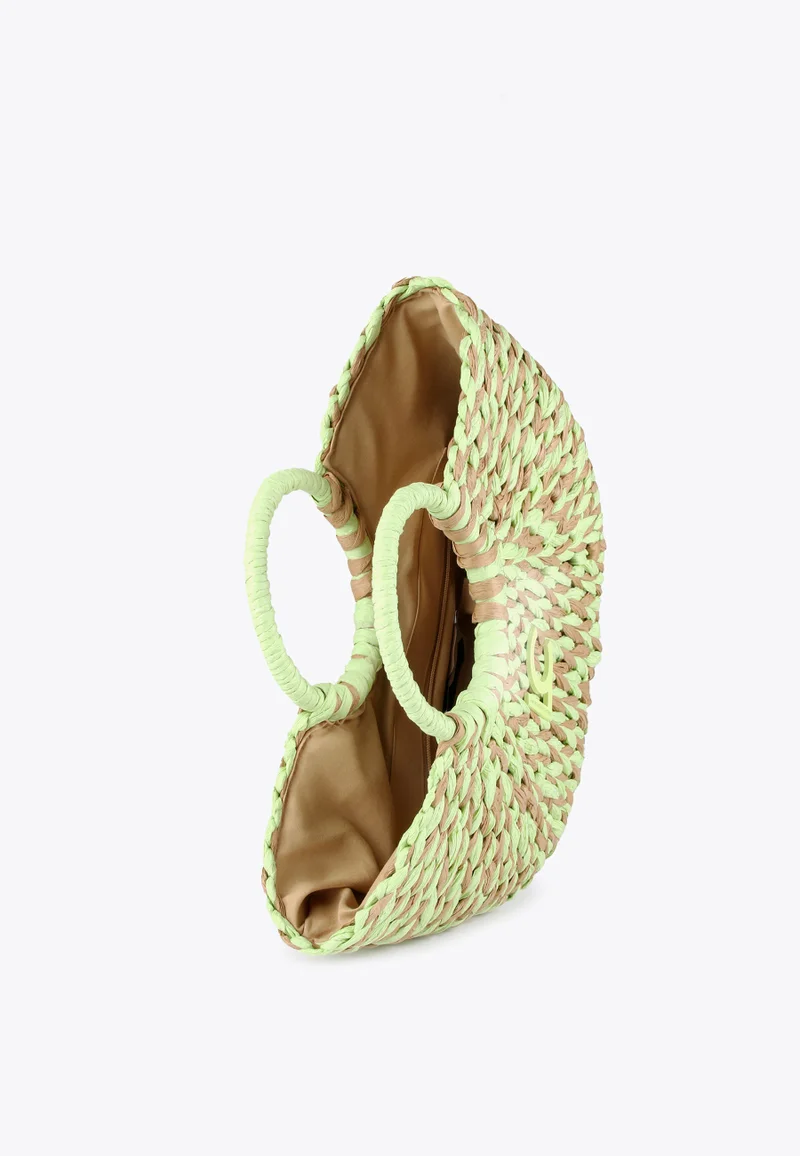 Lola Casademunt Two-tone semicircular basket