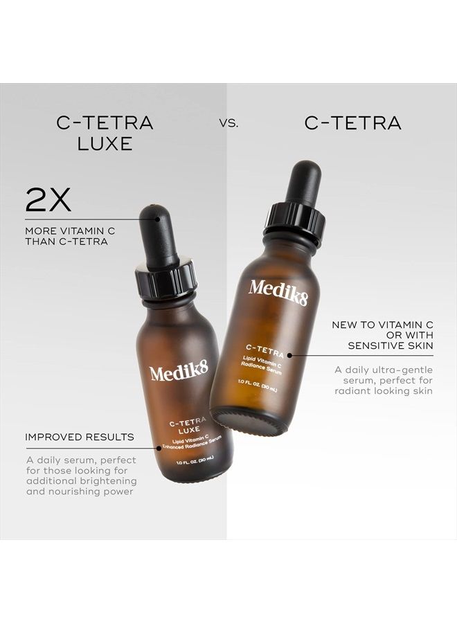 Medik8 C-Tetra - سيروم فيتامين C اليومي المشرق والمتوازن والممتلئ - يشد وينعم الخطوط الدقيقة والتجاعيد - مع سكوالان - 1.0 أونصة - Image 4