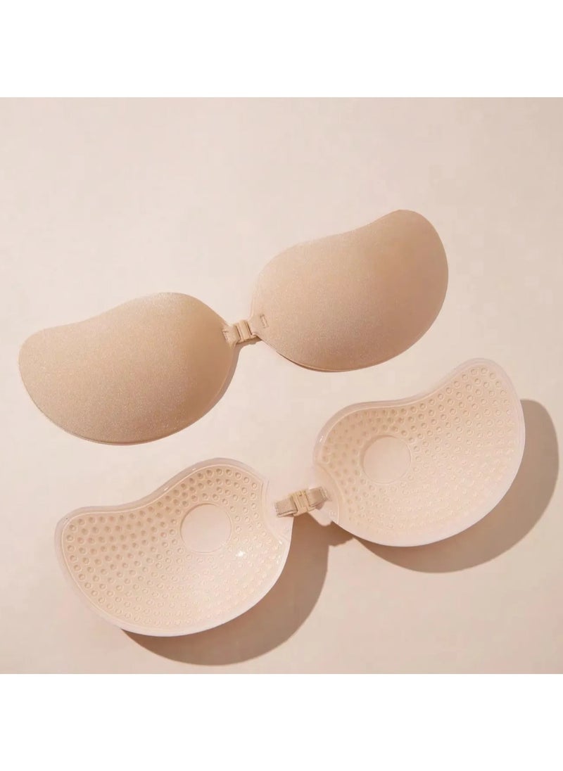 Jomo Store Push Up Self Adhesive Silicone Bust Front Closure Strapless Invisible Bra  - Image 1