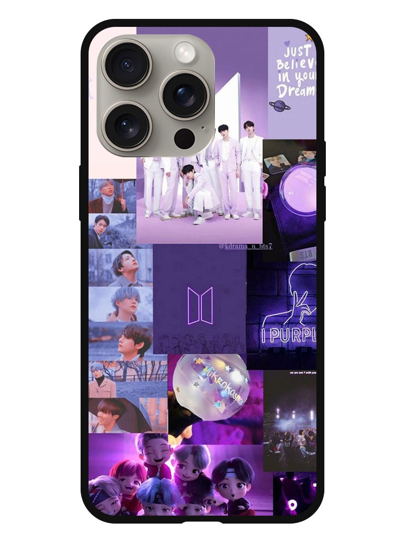Theodor - Protective Case Anti Scratch Shock Proof Bumper Cover For iPhone 15 Pro BTS collage - Image 1