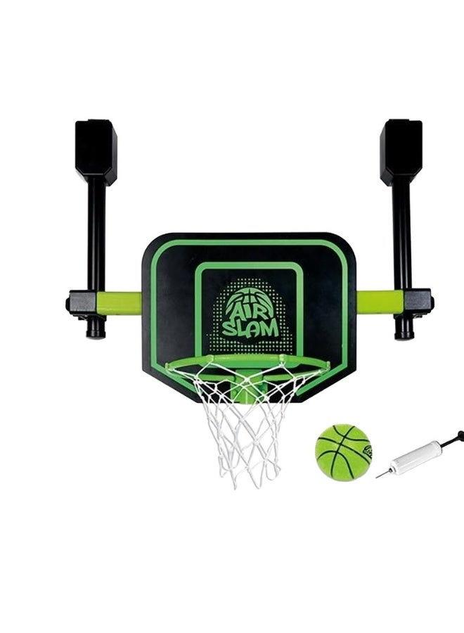 Hostfull Moving Basketball Hoop Set | Hanging Basketball Hoop Stand | One Ball, One Pump | Electronic Glow in the Dark Basketball Set | Toddler Basketball Toys for Boys Age 5 6 8 12 (Green) - Image 1