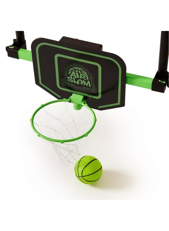 Hostfull Moving Basketball Hoop Set | Hanging Basketball Hoop Stand | One Ball, One Pump | Electronic Glow in the Dark Basketball Set | Toddler Basketball Toys for Boys Age 5 6 8 12 (Green) - Image 3