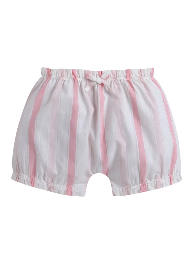Victor And Jane  Infant Girls Floral Top & Pink Stripe Bloomers Set for Women | Best Price UAE