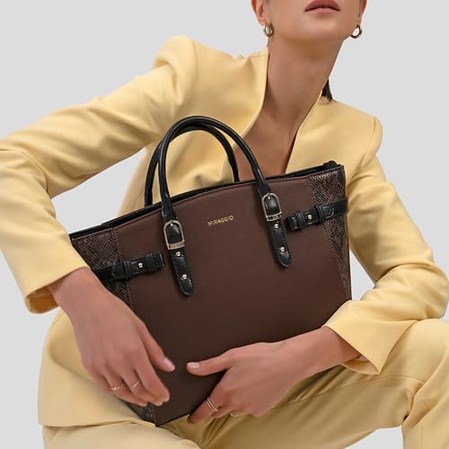 Miraggio Rosalind Tote Bag For Women With Adjustable & Detachable Strap | Fits Upto 13 Inch Laptop | Office Bag For Women Stylish - Image 2