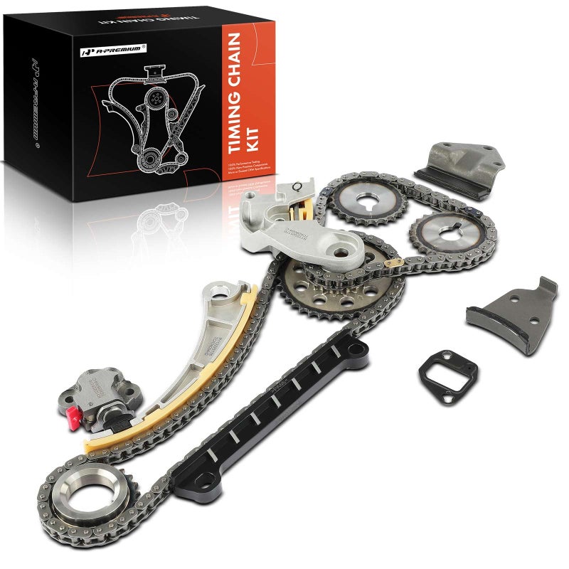 APremium Engine Timing Chain Kit WSprocket More fits DOHC 4Cyl 18L 20L 23L Compatible with Chevy Tracker 9903 Suzuki Aerio 0207 Esteem 9902 Sidekick 9698 SX4 0709 Vitara 9903