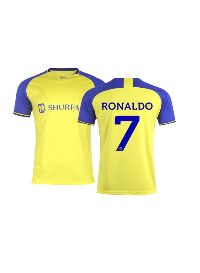 2223 Saudi Arabia Riyadh Victory Team Ronaldo Jersey No.7 Football Clothes Children's Football Team Clothes Printing