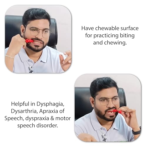SPEECHGEARS Oro-Tube, A Chewing Tube For Speech Feeding And Sensory Integration Red(Medium Soft) - Image 2
