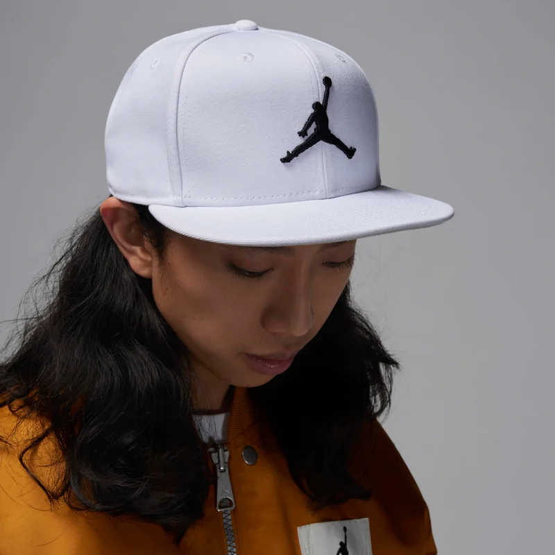 Jordan White Jumpman Pro Adjustable Cap  | Best Price UAE